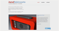 Desktop Screenshot of jaredrabinowitz.com