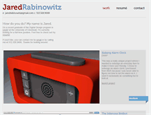 Tablet Screenshot of jaredrabinowitz.com